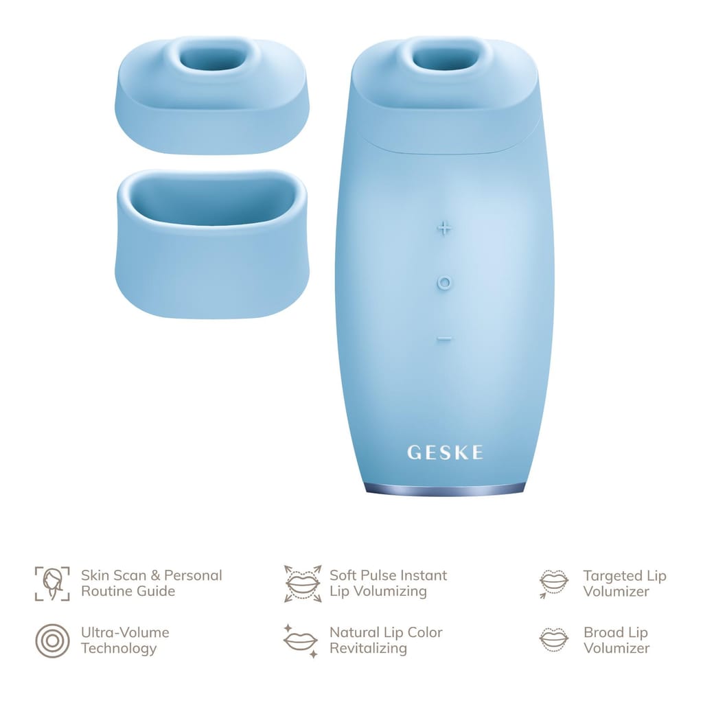 Фото товару: Пристрій для збільшення об'єму губ GESKE Lip Volumizer&Booster 6в1 aquamarine № 1