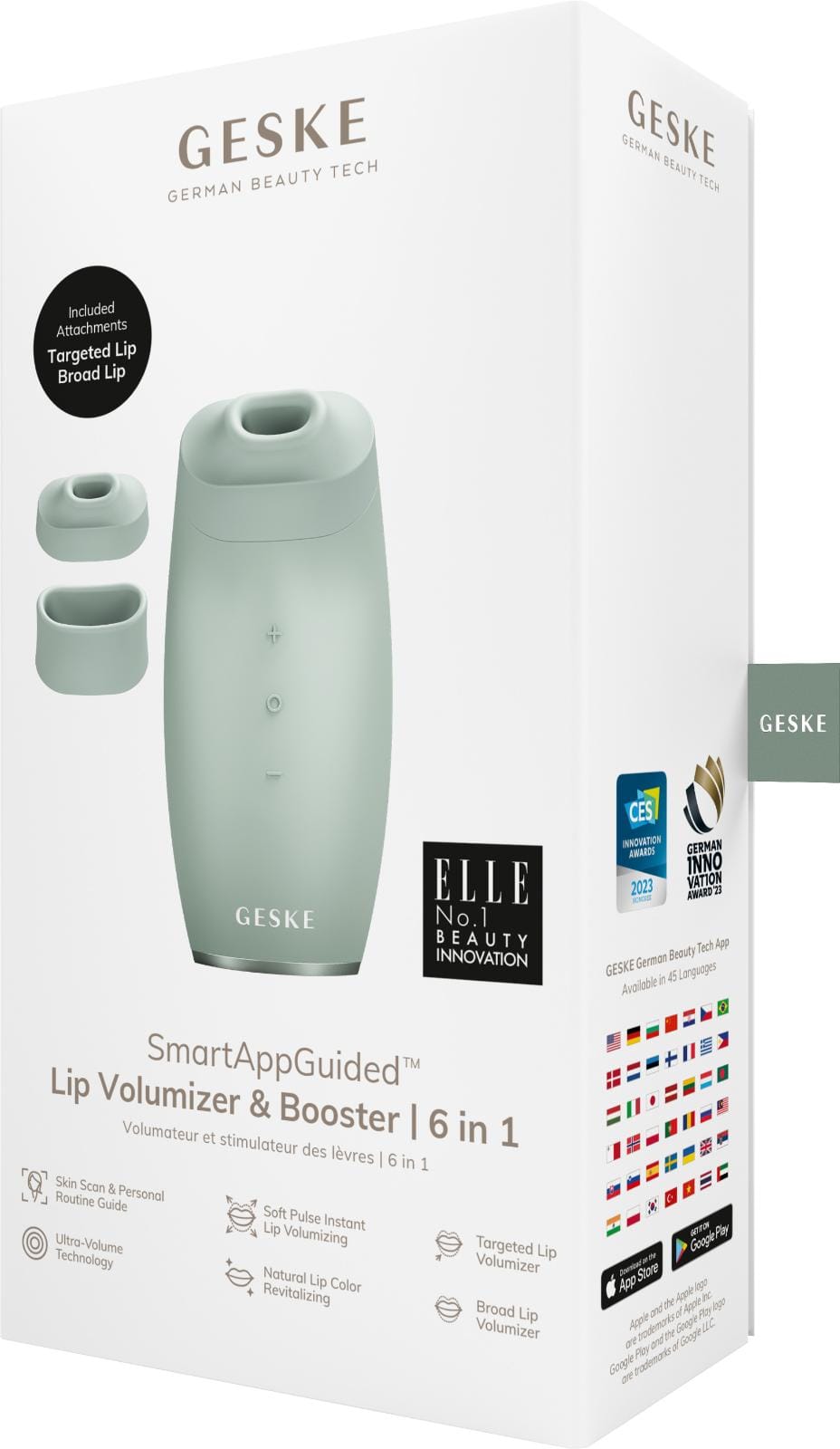 Фото товару: Пристрій для збільшення об'єму губ GESKE Lip Volumizer&Booster 6в1 green № 7
