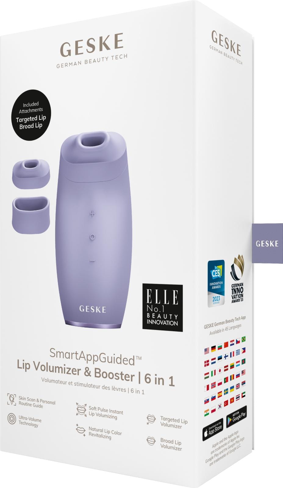 Фото товару: Пристрій для збільшення об'єму губ GESKE Lip Volumizer&Booster 6в1 purple № 7