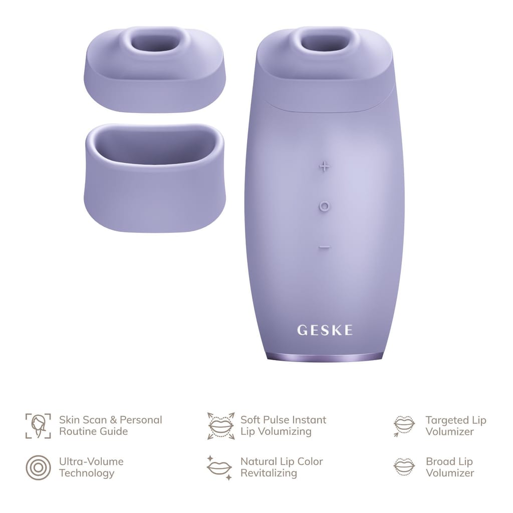 Фото товару: Пристрій для збільшення об'єму губ GESKE Lip Volumizer&Booster 6в1 purple № 1