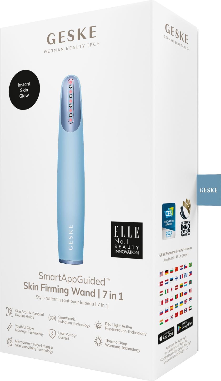 Фото товару: Пристрій для зміцнення і тонізації шкіри обличчя GESKE Skin Firming Wand 7в1 aquamarine № 7