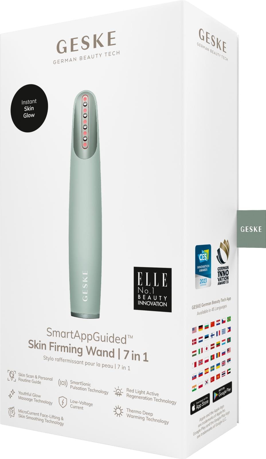 Фото товару: Пристрій для зміцнення і тонізації шкіри обличчя GESKE Skin Firming Wand 7в1 green № 7