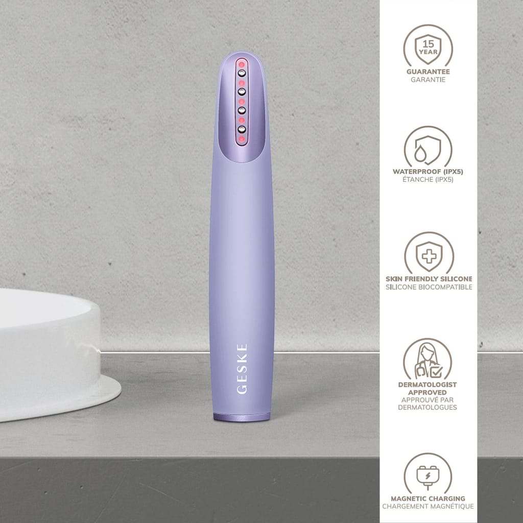 Фото товару: Пристрій для зміцнення і тонізації шкіри обличчя GESKE Skin Firming Wand 7в1 purple № 2