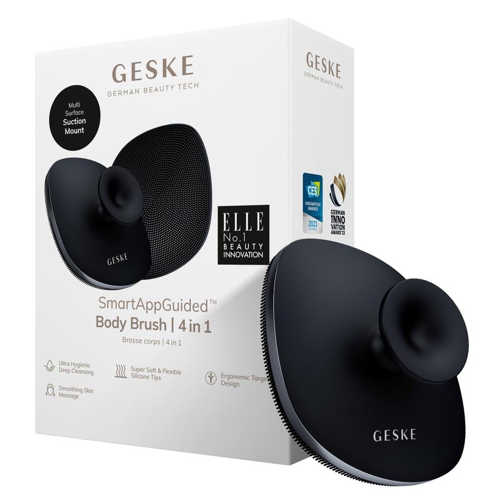 Фото товару: Щітка для тіла GESKE Body Brush metal 4в1 black № 0