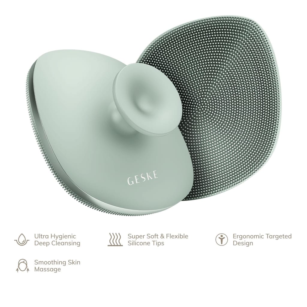 Фото товару: Щітка для тіла GESKE Body Brush metal 4в1 green № 1