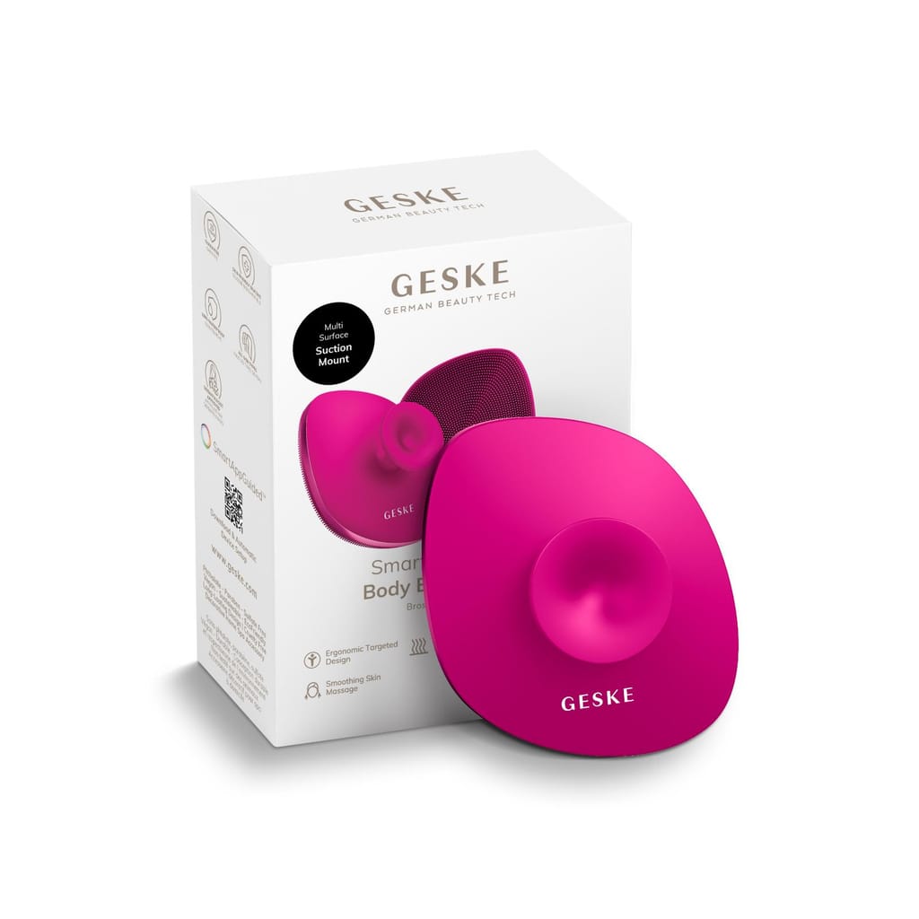 Фото товару: Щітка для тіла GESKE Body Brush metal 4в1 magenta № 8