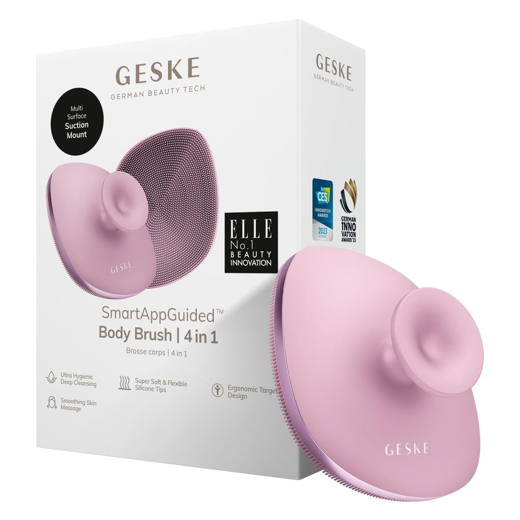 Фото товару: Щітка для тіла GESKE Body Brush metal 4в1 pink № 0