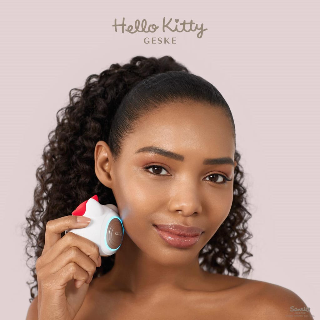 Фото товару: Ультразвукова маска тепло та холод GESKE Sonic Warm&Cool Mask 8в1 у формі голови кота by Hello Kitty № 3
