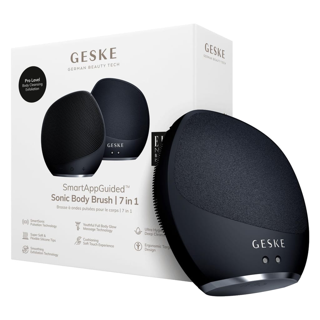 Фото товару: Ультразвукова щітка для тіла та інтенсивний пілінг GESKE Sonic Body Brush&Intensive Exfoliator 7в1 black № 0