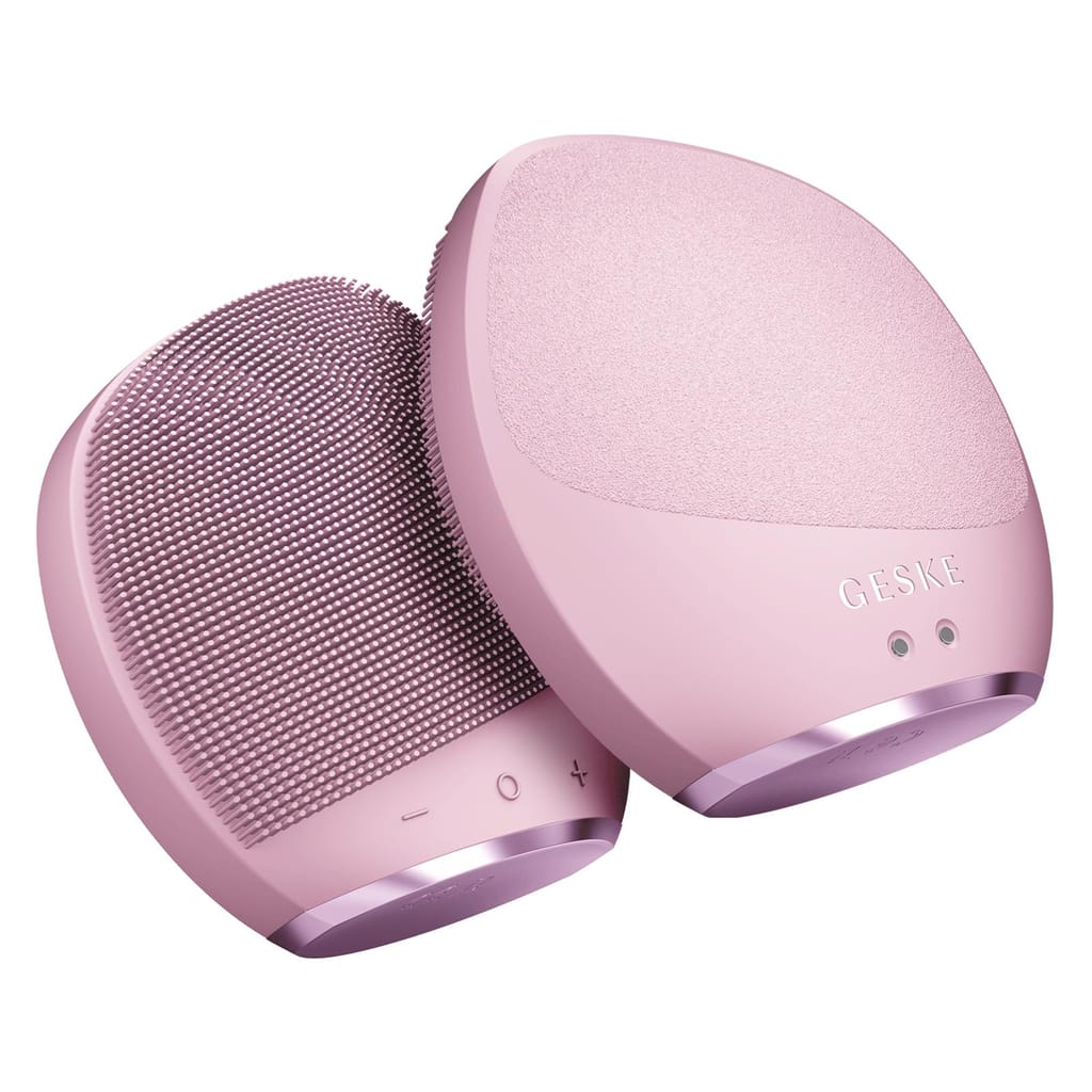Фото товару: Ультразвукова щітка для тіла та інтенсивний пілінг GESKE Sonic Body Brush&Intensive Exfoliator 7в1 pink № 5