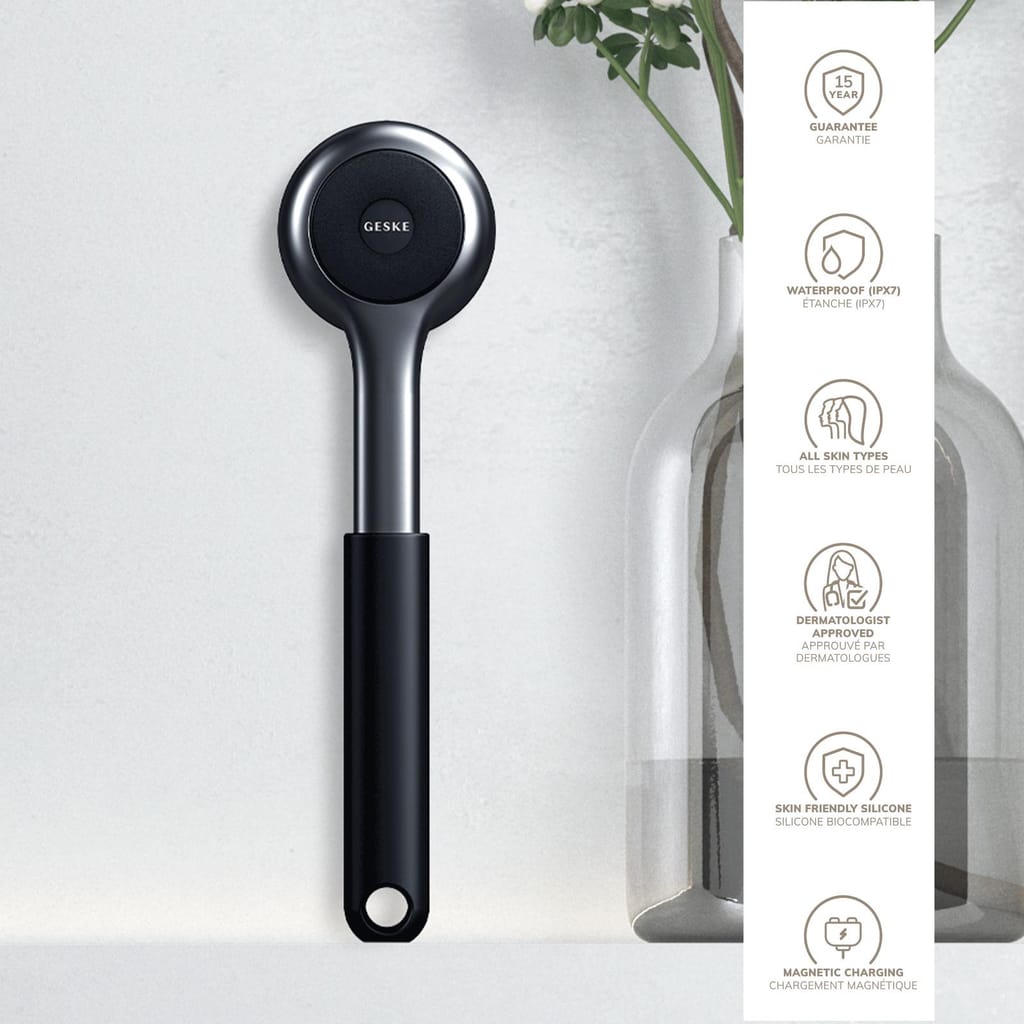 Фото товару: Ультразвукова щітка для всього тіла GESKE Sonic Full-Body Brush&Intensive Exfoliator 8в1 black № 2