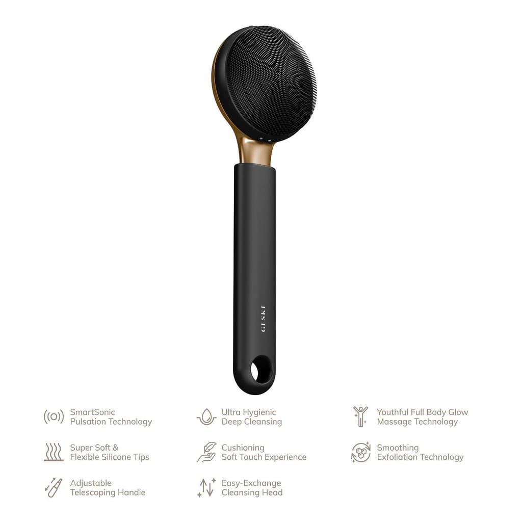 Фото товару: Ультразвукова щітка для всього тіла GESKE Sonic Full-Body Brush&Intensive Exfoliator 8в1 gray № 1