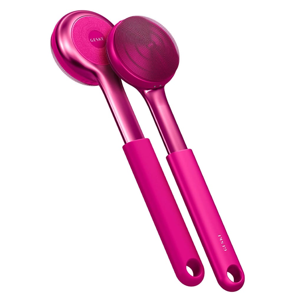 Фото товару: Ультразвукова щітка для всього тіла GESKE Sonic Full-Body Brush&Intensive Exfoliator 8в1 magenta № 5