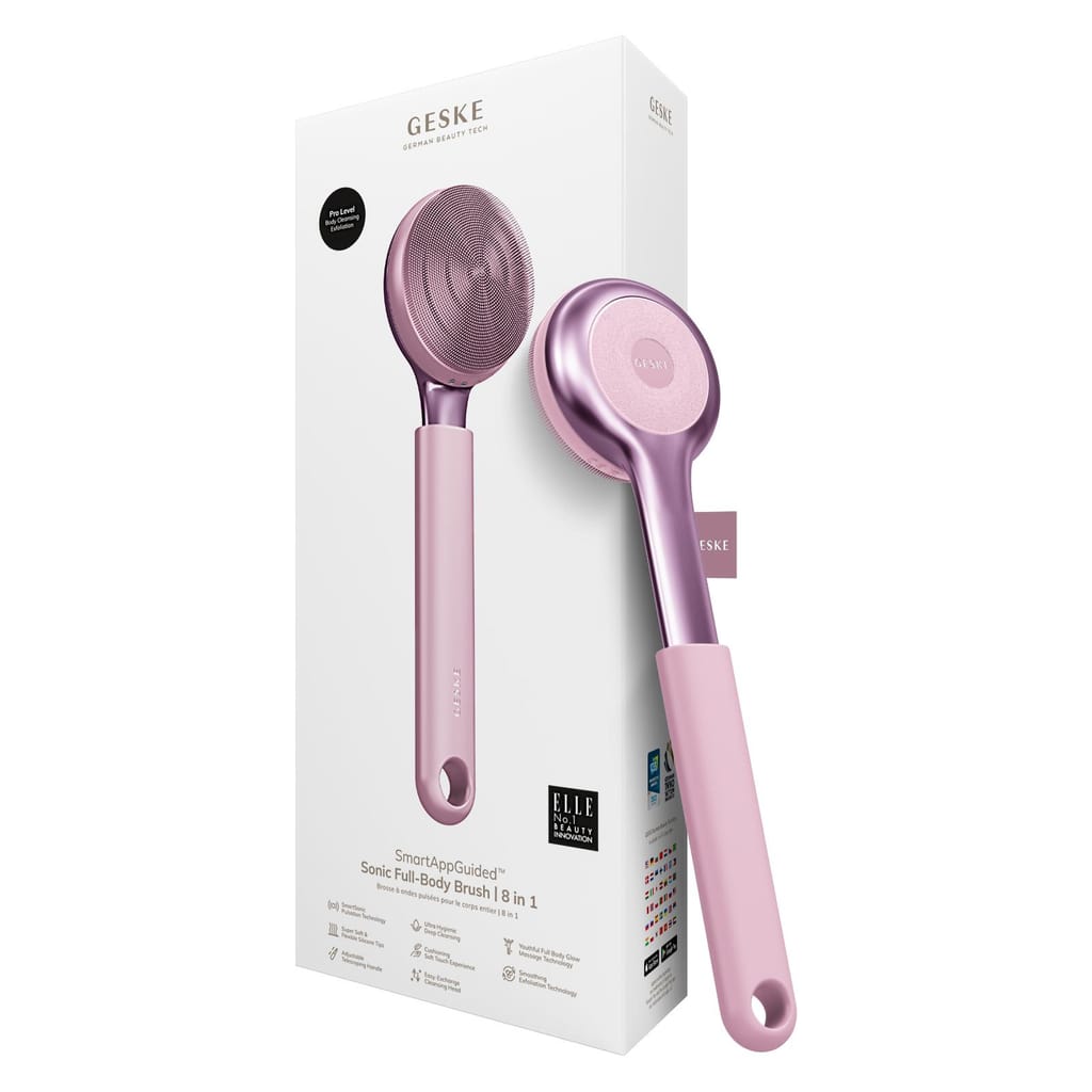 Фото товару: Ультразвукова щітка для всього тіла GESKE Sonic Full-Body Brush&Intensive Exfoliator 8в1 pink № 0