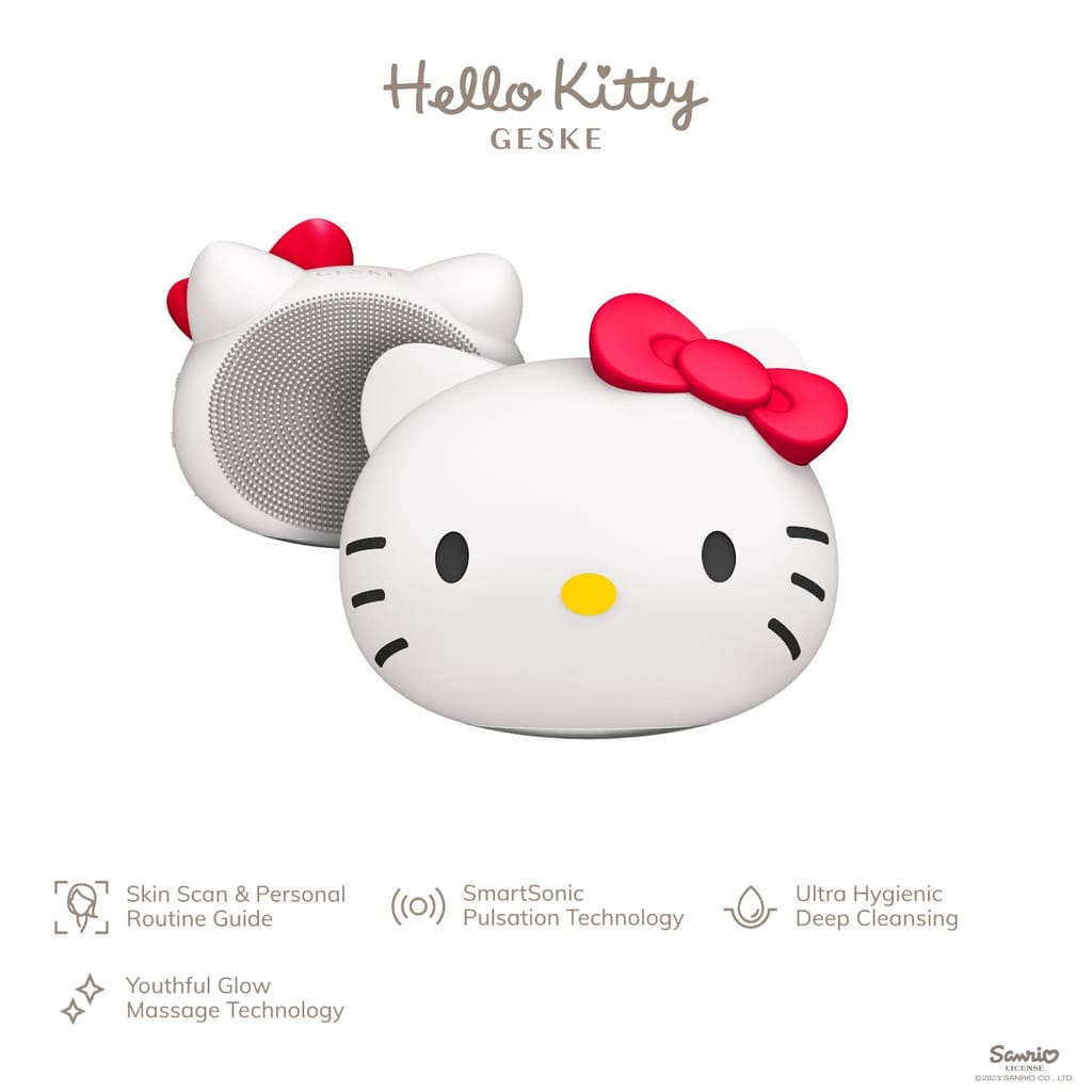 Фото товару: Ультразвукова щітка для обличчя GESKE Sonic Facial Brush 4в1 by Hello Kitty № 1