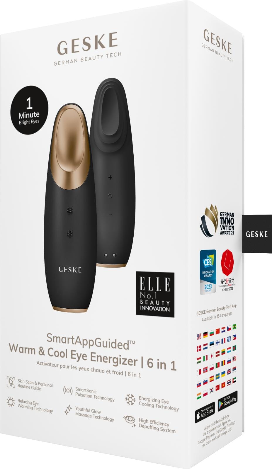 Фото товару: Енерджайзер для очей GESKE Warm&Cool Eye Energizer 6в1 gray № 7