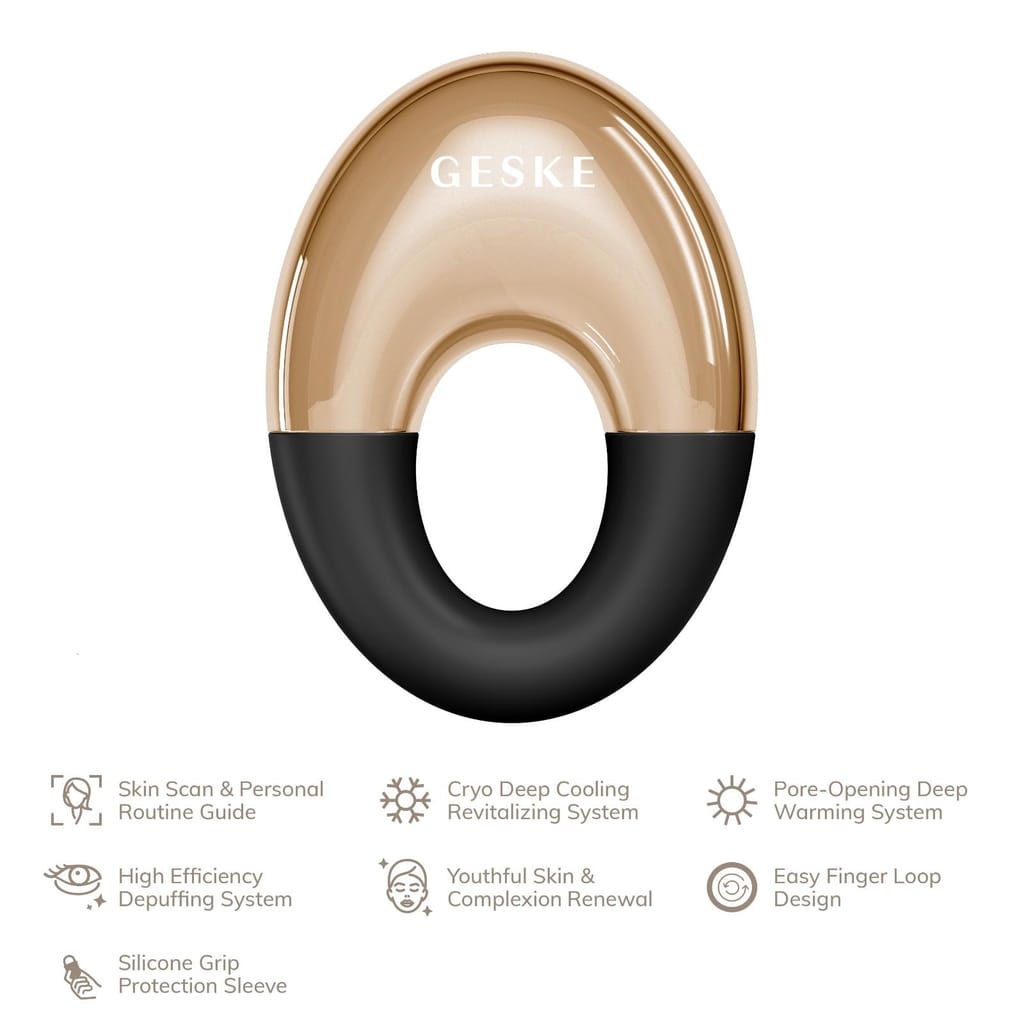 Фото товару: Масажер для очей GESKE Cool&Warm Eye Massager 7в1 gray № 1