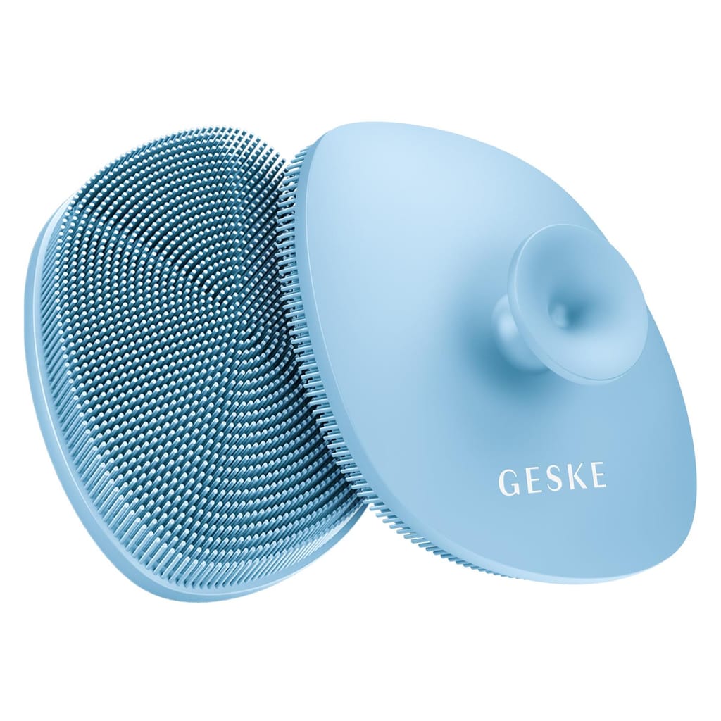 Фото товару: Щітка для обличчя GESKE Facial Brush 4в1 з тримачем aquamarine № 5