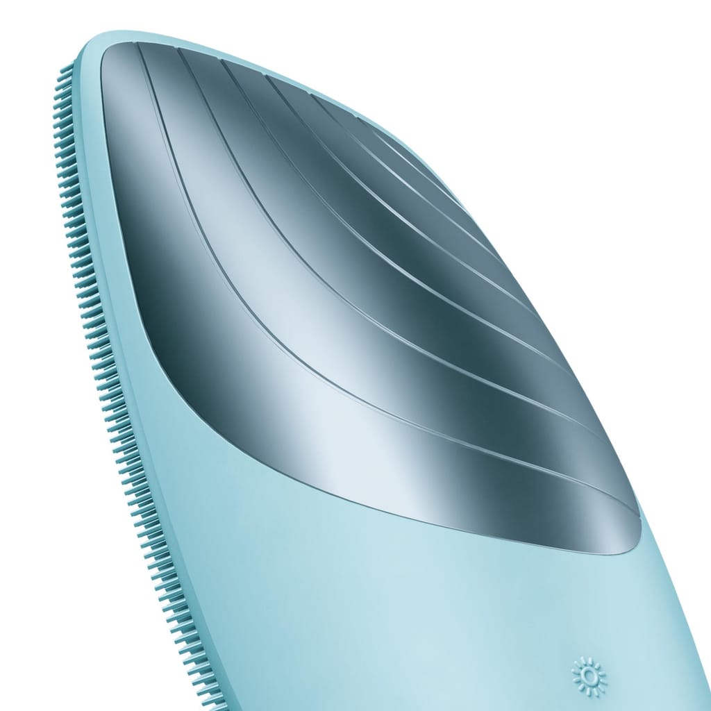 Фото товару: Електронна звукова термо щітка для обличчя GESKE Sonic Thermo Facial Brush 6в1 turquoise № 4