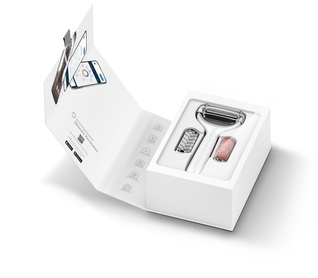 Фото товару: Ролер для голкової мезотерапії обличчя та тіла GESKE MicroNeedle Face&Body Roller 9в1 white № 8