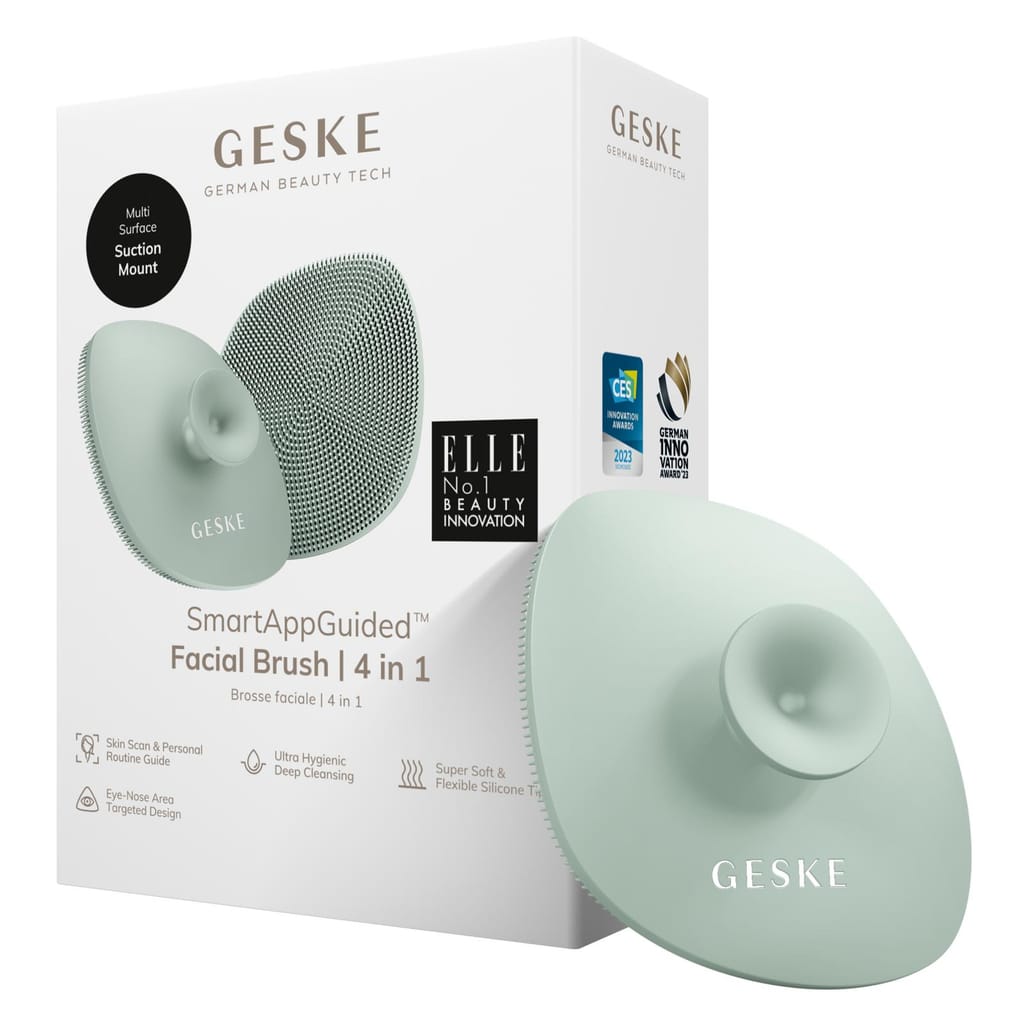 Фото товару: Щітка для обличчя GESKE Facial Brush 4в1 з тримачем green № 0