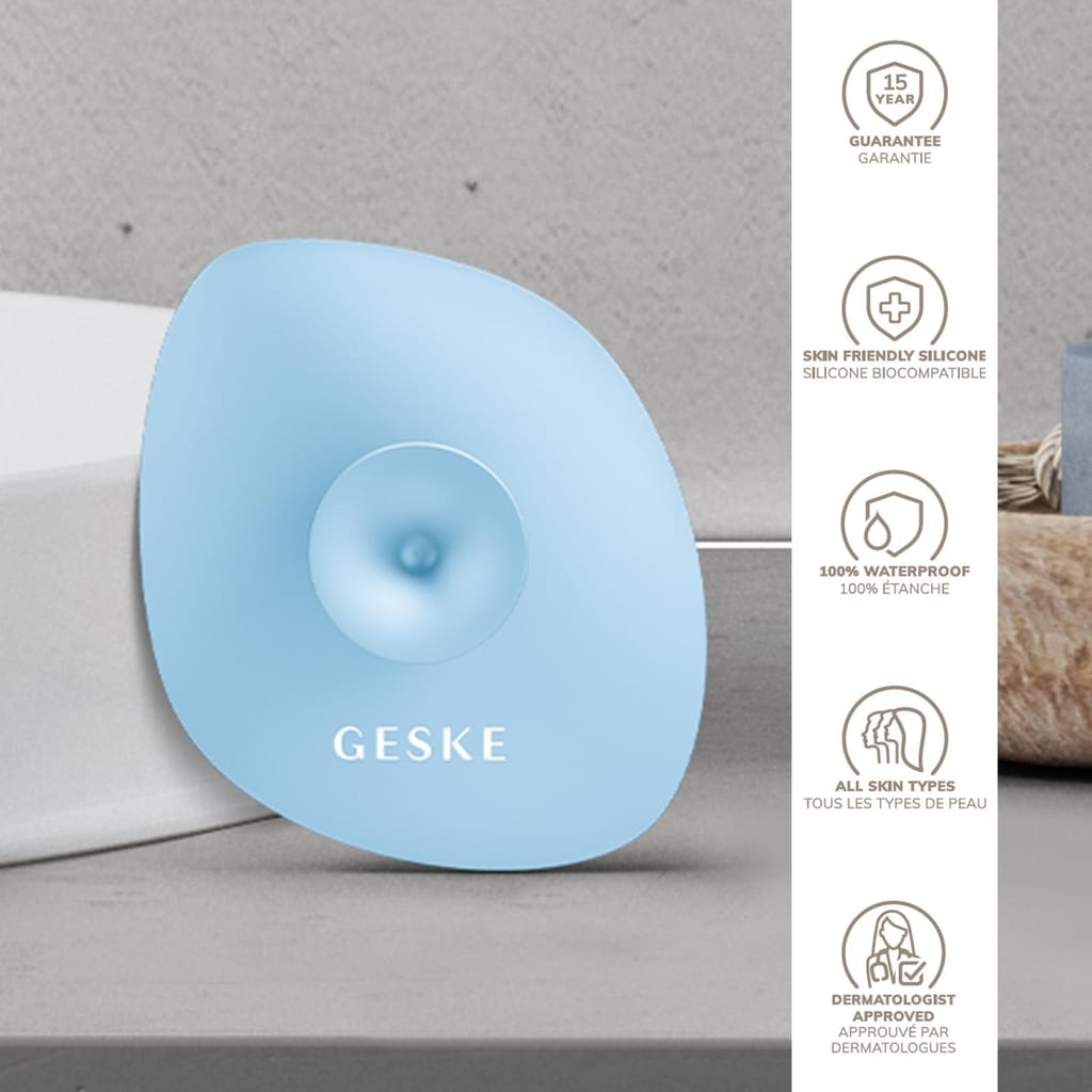 Фото товару: Щітка для обличчя GESKE Facial Brush 4в1 з тримачем aquamarine № 2