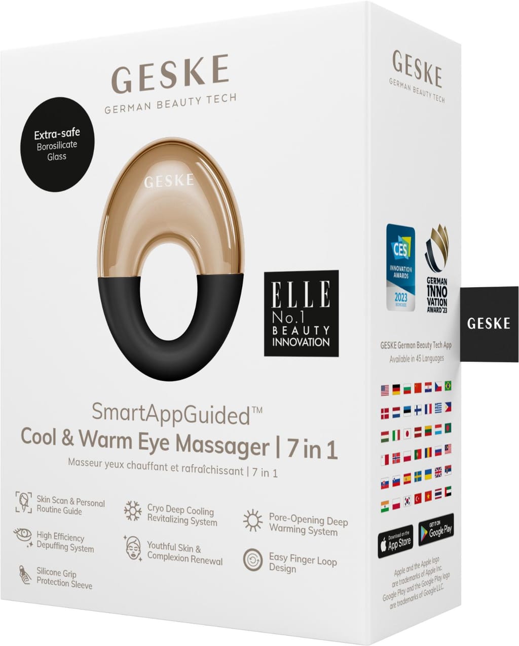 Фото товару: Масажер для очей GESKE Cool&Warm Eye Massager 7в1 gray № 7