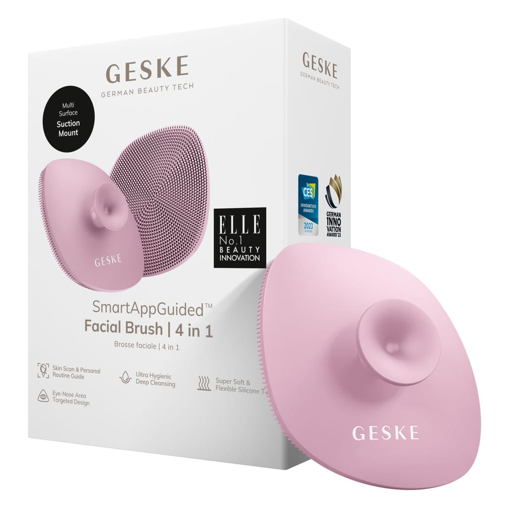 Фото товару: Щітка для обличчя GESKE Facial Brush 4в1 з тримачем pink № 0