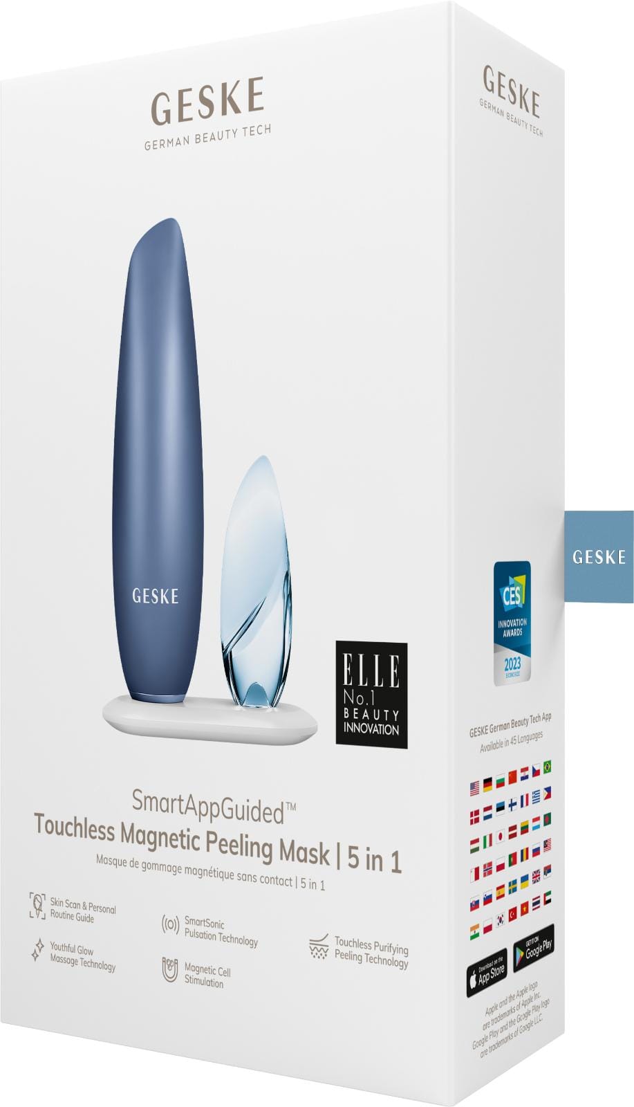 Фото товару: Безконтактна магнітна пілінг-маска GESKE Touchless Magnetic Peeling Mask 5в1 aquamarine № 7