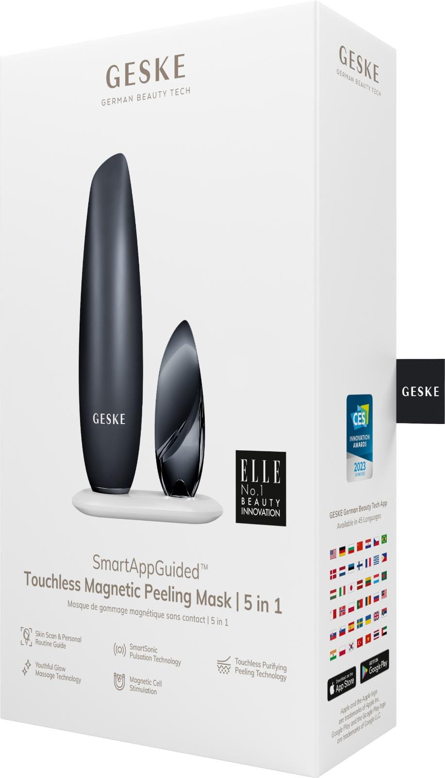 Фото товару: Безконтактна магнітна пілінг-маска GESKE Touchless Magnetic Peeling Mask 5в1 black № 7