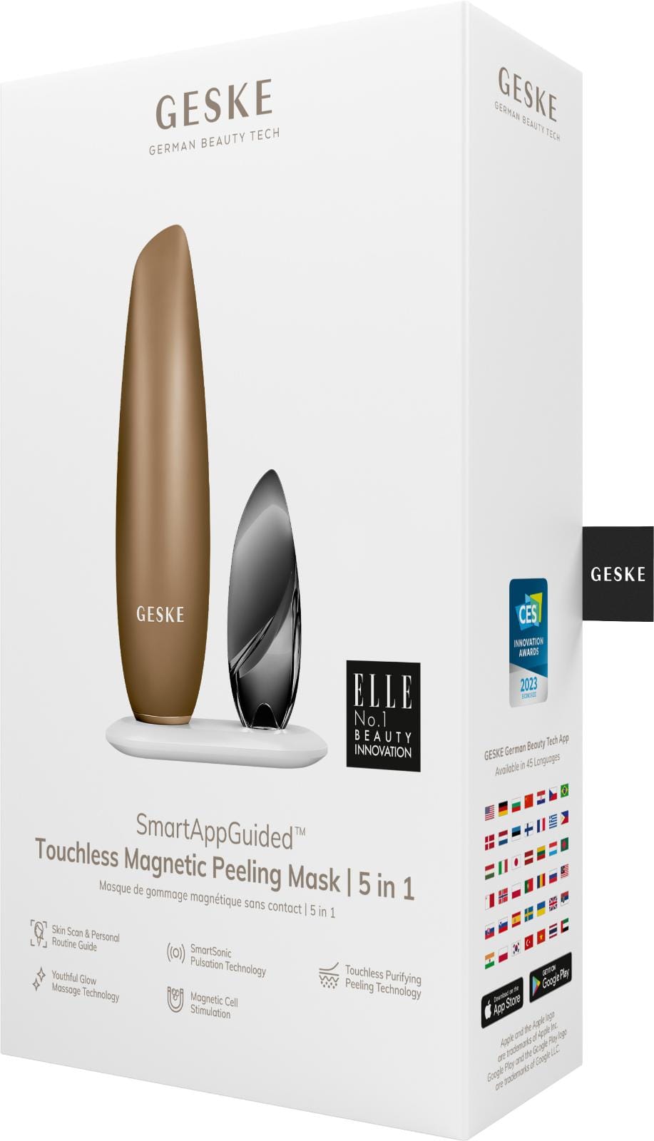 Фото товару: Безконтактна магнітна пілінг-маска GESKE Touchless Magnetic Peeling Mask 5в1 gray № 7