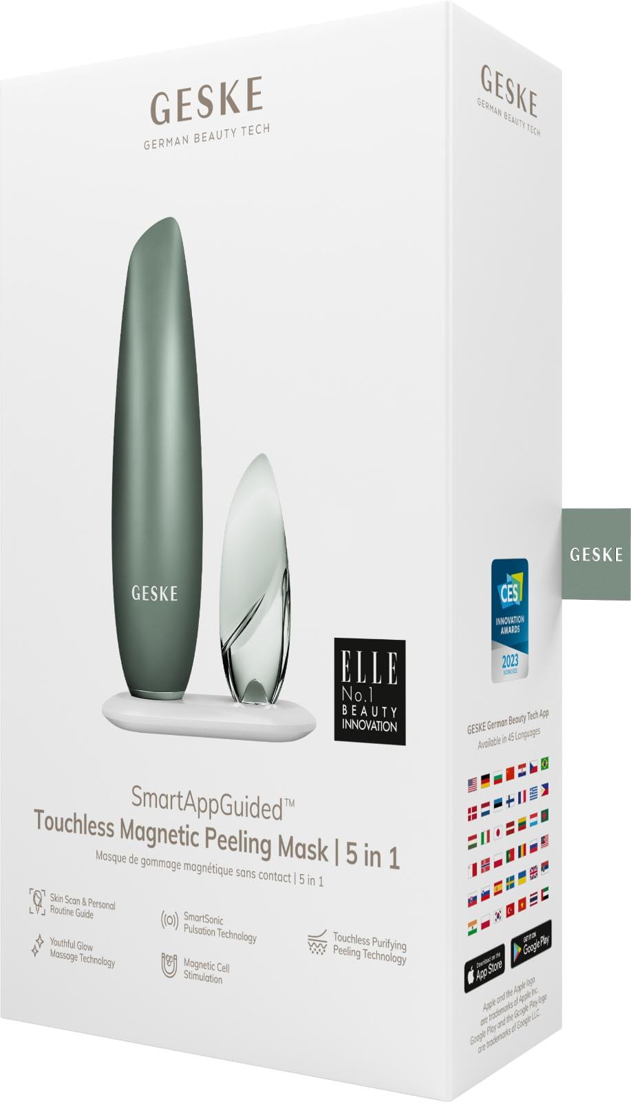 Фото товару: Безконтактна магнітна пілінг-маска GESKE Touchless Magnetic Peeling Mask 5в1 green № 7