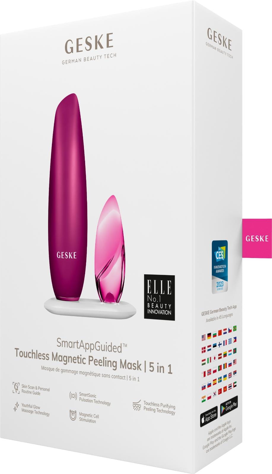 Фото товару: Безконтактна магнітна пілінг-маска GESKE Touchless Magnetic Peeling Mask 5в1 magenta № 7