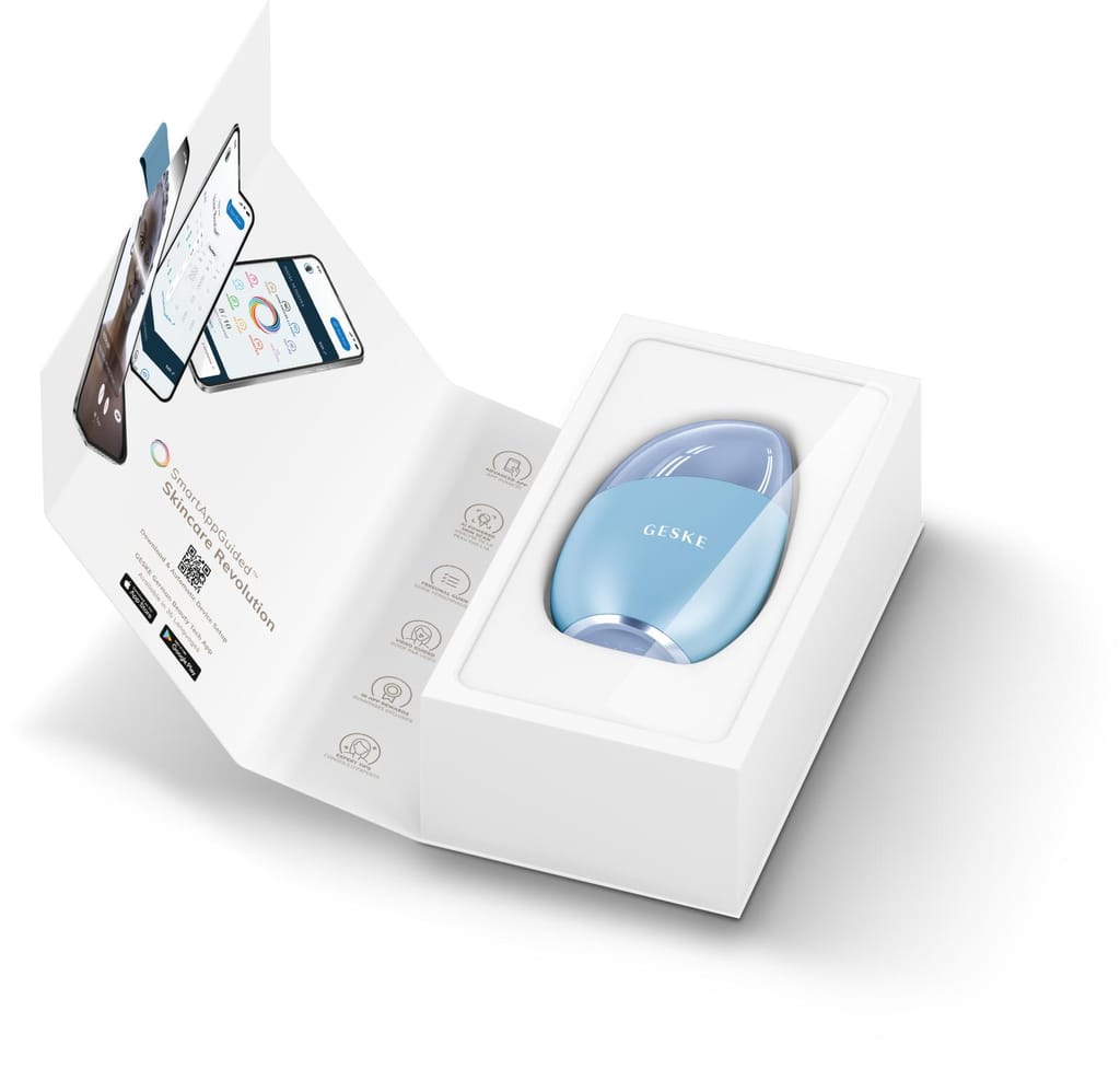 Фото товару: Масажер для обличчя GESKE Cool&Warm Eye and Face Massager 7в1 aquamarine № 8