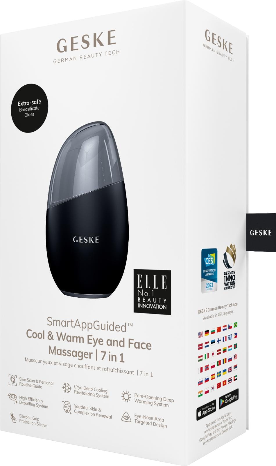 Фото товару: Масажер для обличчя GESKE Cool&Warm Eye and Face Massager 7в1 black № 7