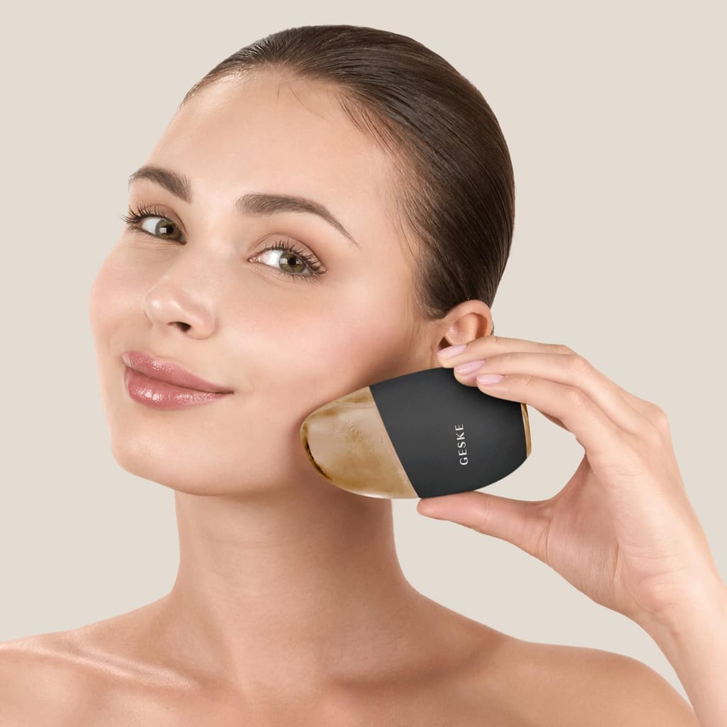 Фото товару: Масажер для обличчя GESKE Cool&Warm Eye and Face Massager 7в1 gray № 3