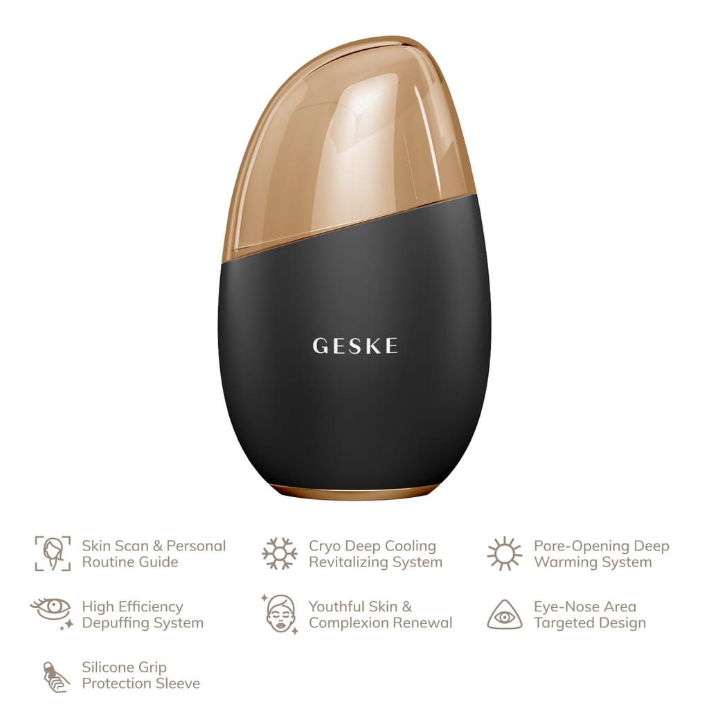 Фото товару: Масажер для обличчя GESKE Cool&Warm Eye and Face Massager 7в1 gray № 1