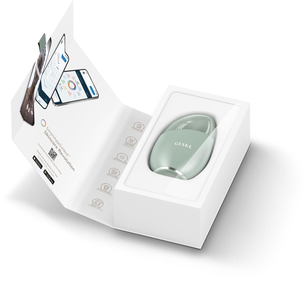 Фото товару: Масажер для обличчя GESKE Cool&Warm Eye and Face Massager 7в1 green № 8