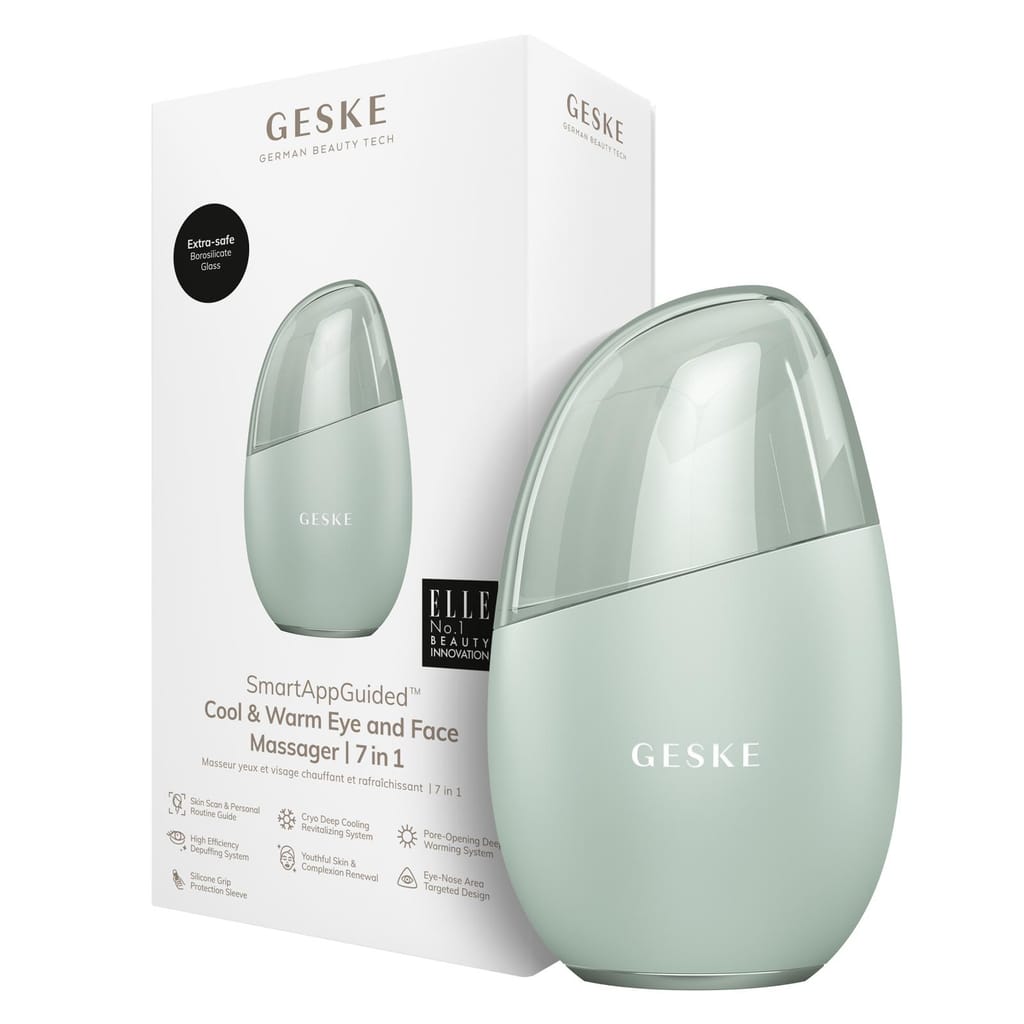 Фото товару: Масажер для обличчя GESKE Cool&Warm Eye and Face Massager 7в1 green № 0