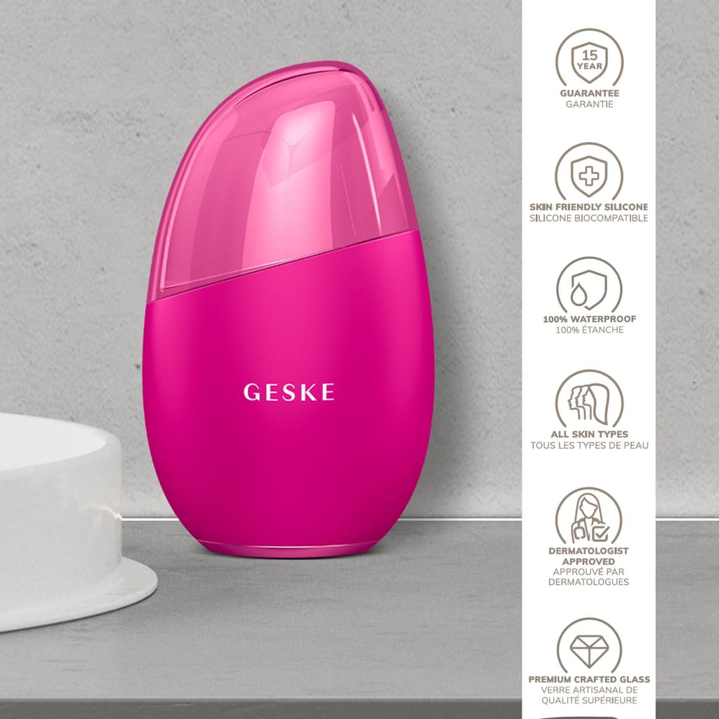 Фото товару: Масажер для обличчя GESKE Cool&Warm Eye and Face Massager 7в1 magenta № 2