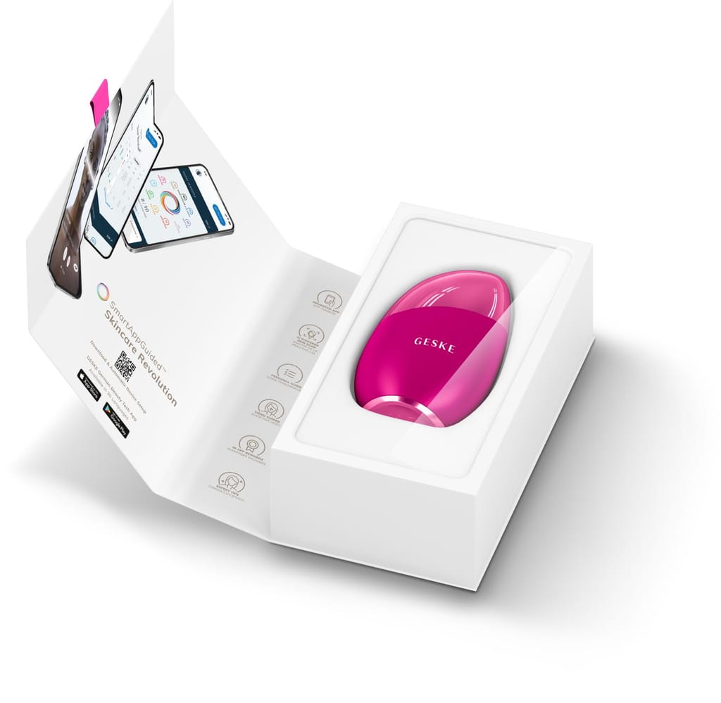 Фото товару: Масажер для обличчя GESKE Cool&Warm Eye and Face Massager 7в1 magenta № 8