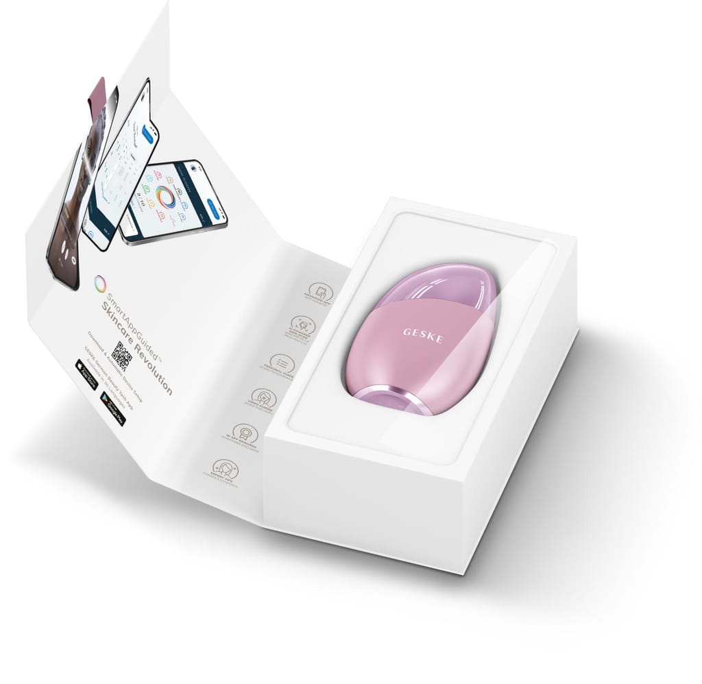 Фото товару: Масажер для обличчя GESKE Cool&Warm Eye and Face Massager 7в1 pink № 8