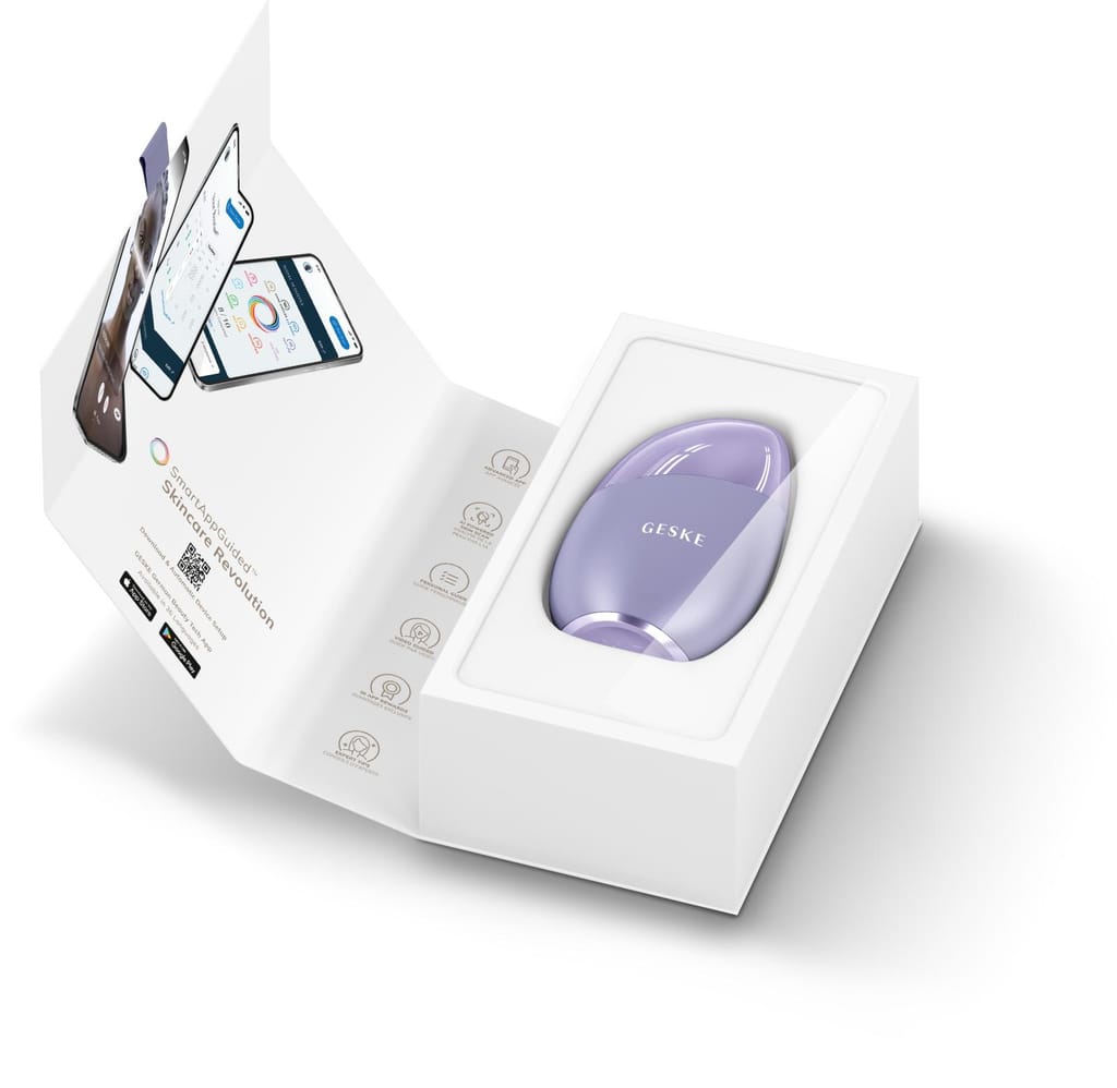 Фото товару: Масажер для обличчя GESKE Cool&Warm Eye and Face Massager 7в1 purple № 8