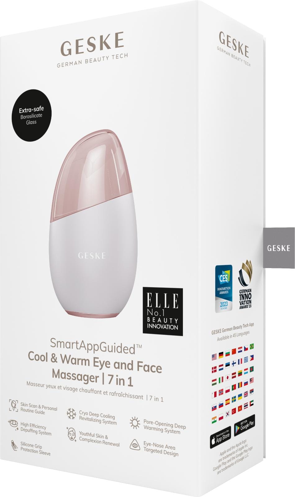 Фото товару: Масажер для обличчя GESKE Cool&Warm Eye and Face Massager 7в1 starlight № 7