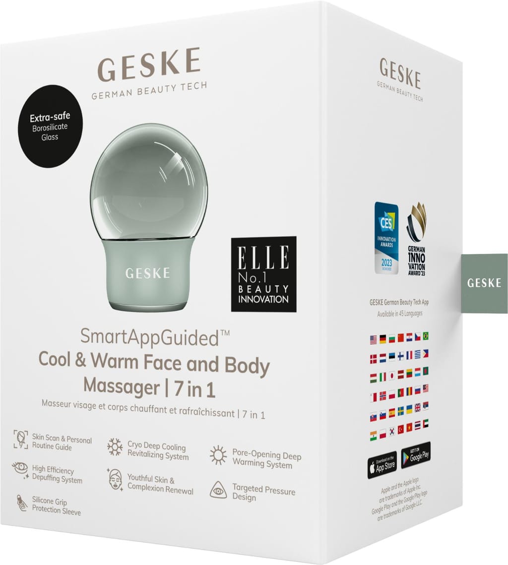 Фото товару: Масажер для обличчя і тіла GESKE Cool&Warm Face and Body Massager 7в1 green № 7