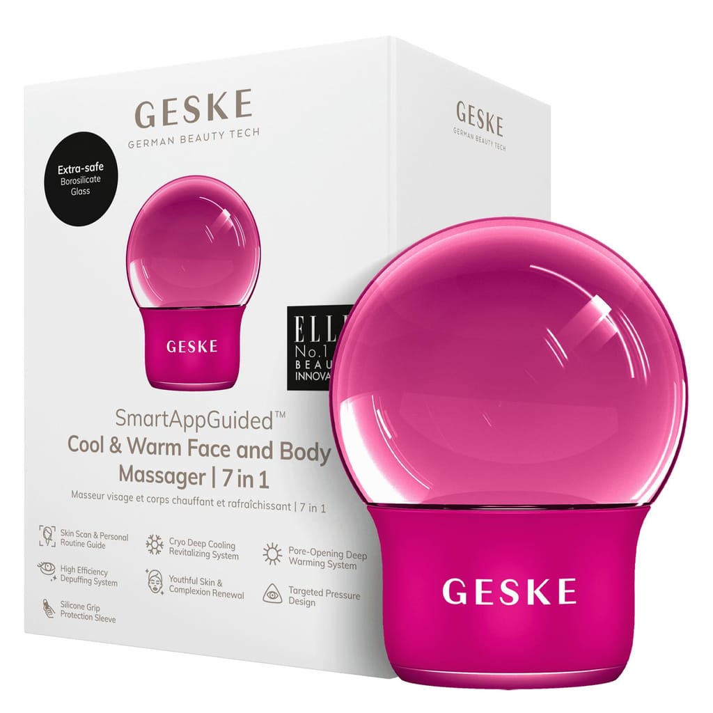 Фото товару: Масажер для обличчя і тіла GESKE Cool&Warm Face and Body Massager 7в1 magenta № 0