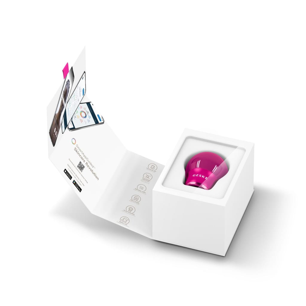 Фото товару: Масажер для обличчя і тіла GESKE Cool&Warm Face and Body Massager 7в1 magenta № 8