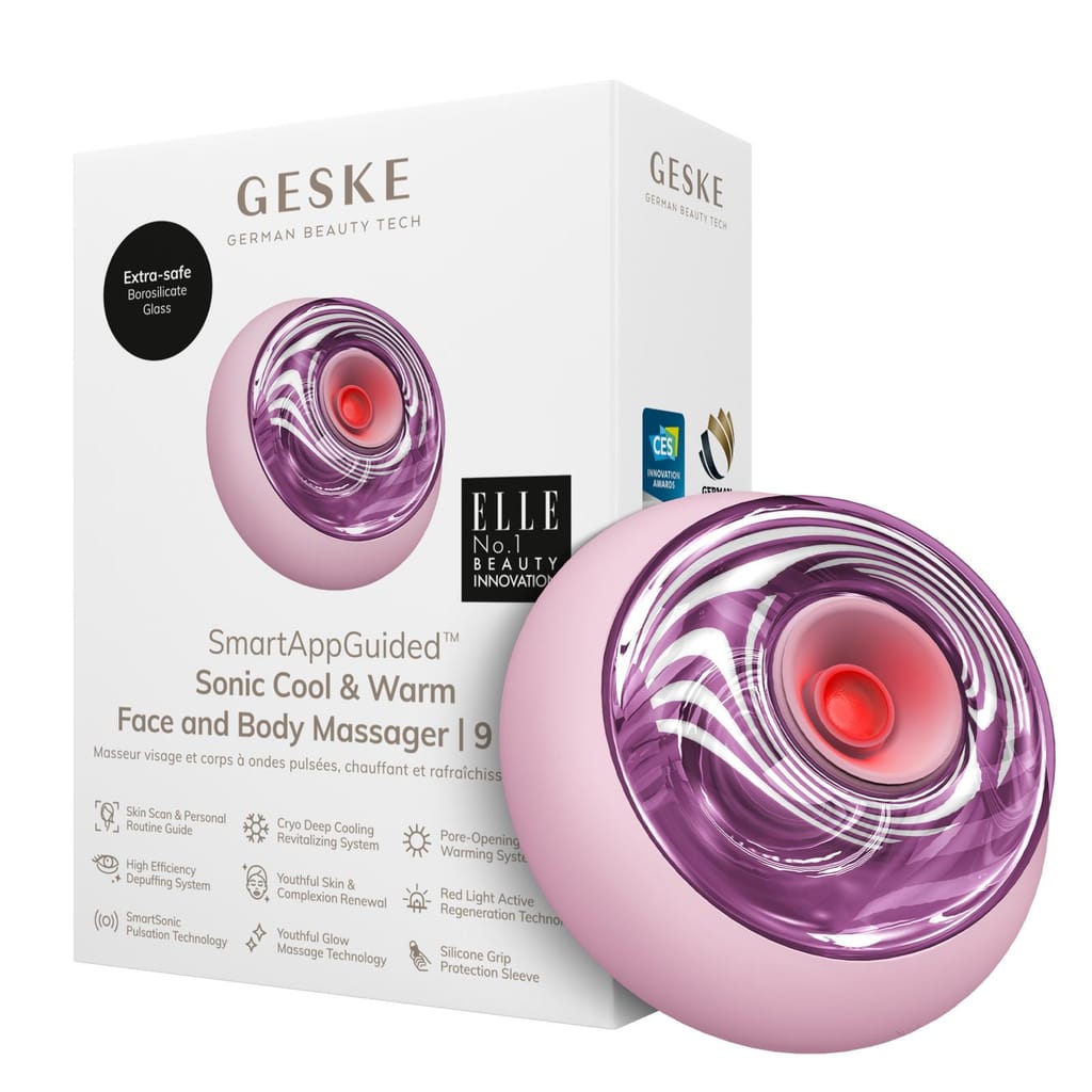 Фото товару: Масажер для обличчя та тіла GESKE Sonic Cool&Warm Face and Body Massager 9в1 pink № 0