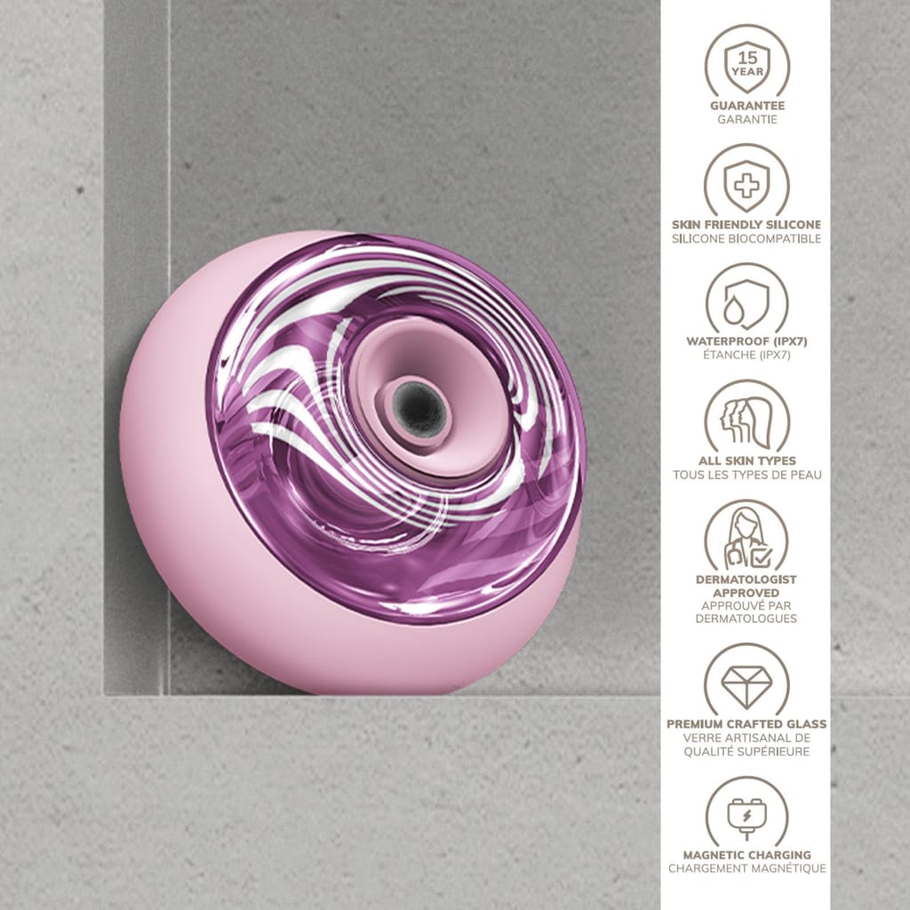 Фото товару: Масажер для обличчя та тіла GESKE Sonic Cool&Warm Face and Body Massager 9в1 pink № 2