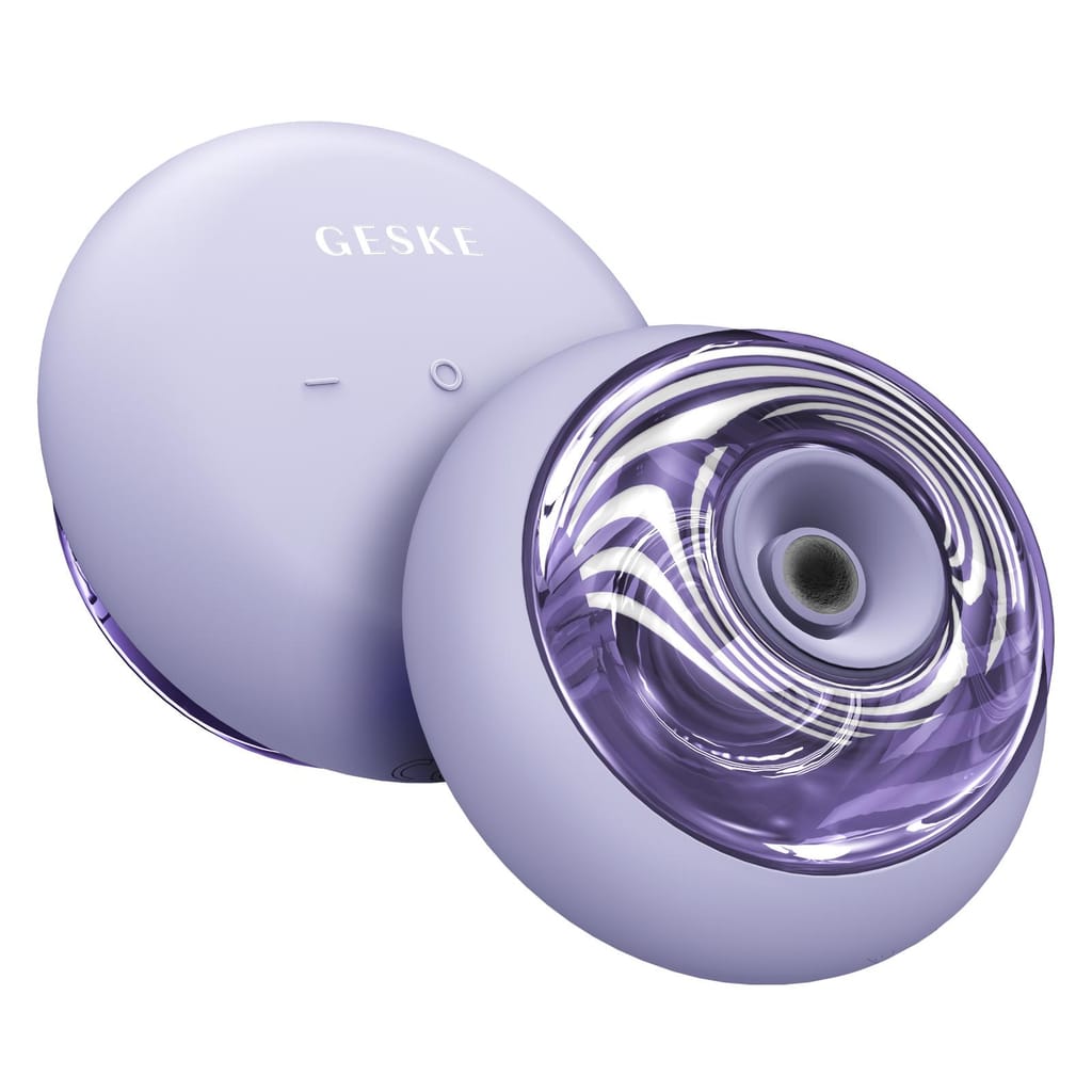 Фото товару: Масажер для обличчя та тіла GESKE Sonic Cool&Warm Face and Body Massager 9в1 purple № 5